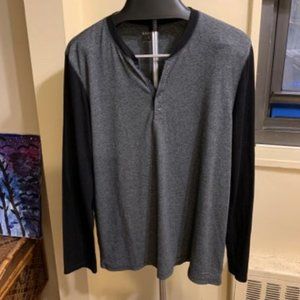 Express  black and grey  henley